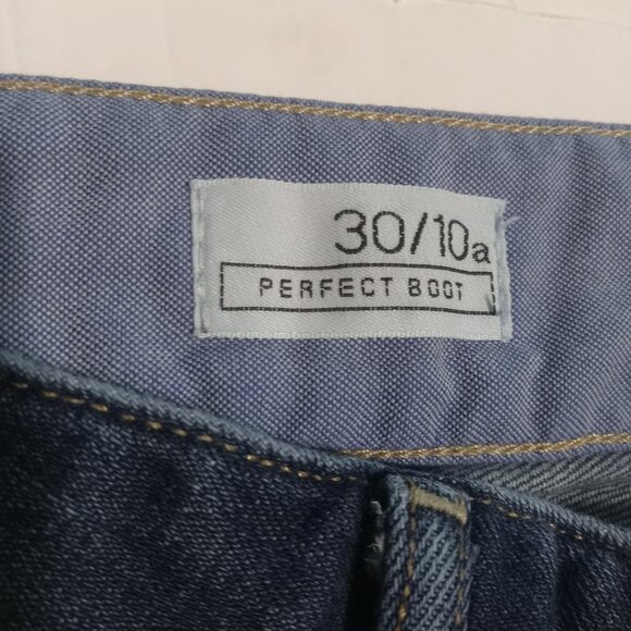 Gap 1969 Women's Perfect Boot Double Button Jeans Size 30/10a Dark - Picture 6 of 8